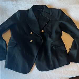 Lioness Black Blazer with Gold Buttons